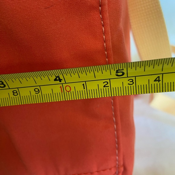 Fjällräven Women's Kanken Art Mini Backpack Poppy Fields Cotton Sky Coral Peach - Picture 9 of 13